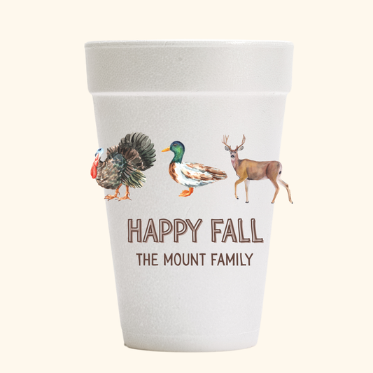 happy fall | Styrofoam Cup