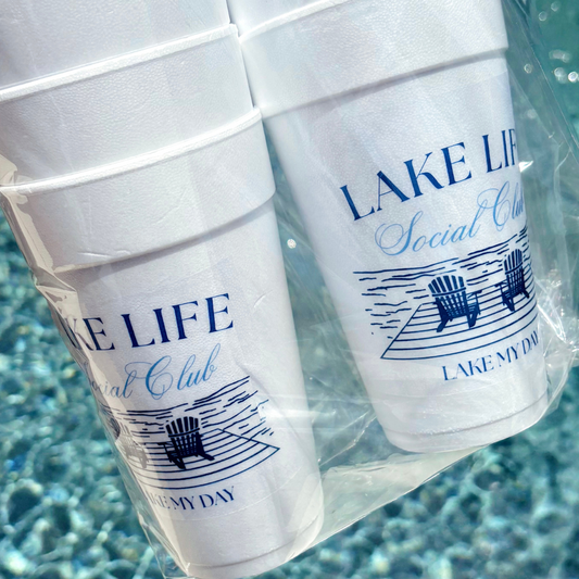 lake life social club | Styrofoam Cup